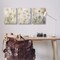 Stupell Industries Soft Blooming Botanicals 3pc Canvas Wall Art Set Design by Lettered and Lined